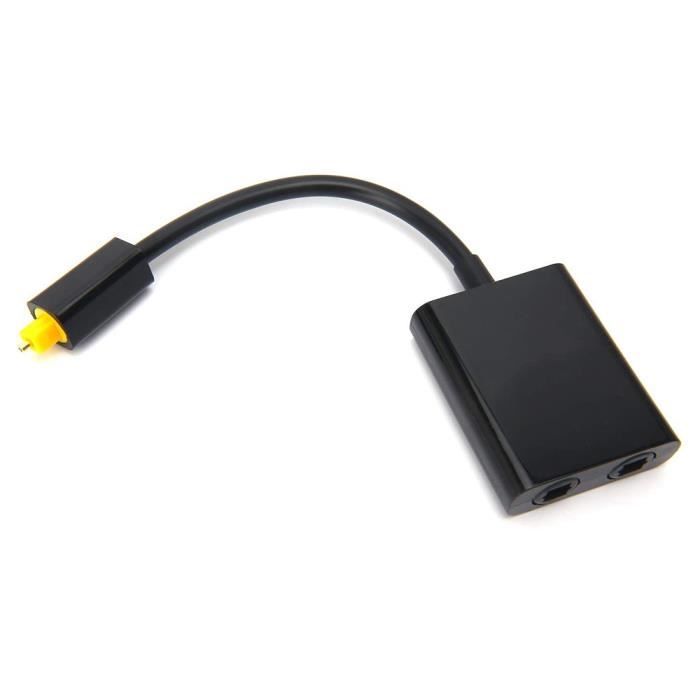 Répartiteur numérique fibre optique Toslink Adaptateur audio 1 entrée sur 2  sorties compatible avec CD DVD Amplificateur TV P_Regisi - Achat / Vente  repartiteur tv Répartiteur numérique fibre op - Cdiscount