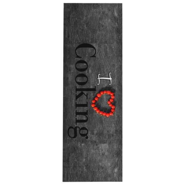 Lot De 2 Tapis De Cuisine Lavables - 40x60 Cm + 40x120 Cm - Absorbants, Antidérapants - Pour Sol Cuisine, Entrée, Salle à Manger - 3