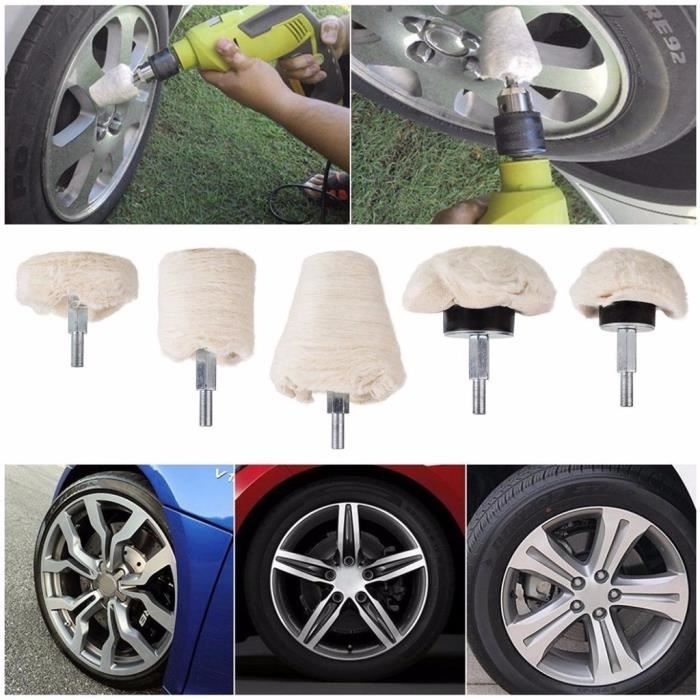 5 Pieces En Coton Blanc Tampon De Polissage Lustrage Roue Jantes Auto Moto Kit Pourperceuse Jbvla30193 Achat Vente Jantes 5 Pieces En Coton Blanc Cdiscount