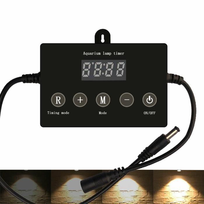 aquarien eco minuterie pour rampe led aquarium minuteur a lampe led 12 24v a201 cdiscount sport