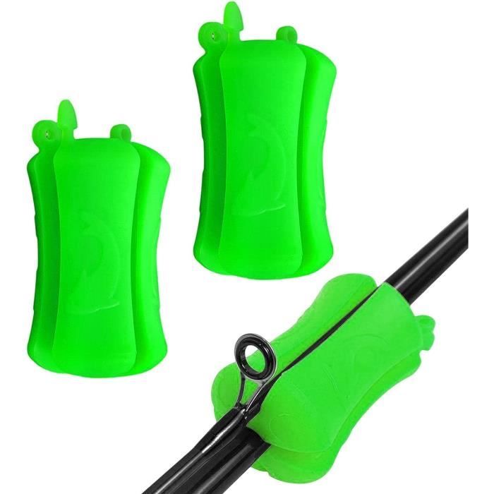 Lot De 6 Supports Silicone Pour Cannes à Pêche - Protection Anti-glisse Et Rangement Pratique