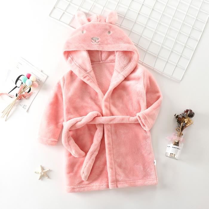 Peignoir de Bain pour Enfant Peignoir en Peluche pour Bebe Garcon Fille a Capuche Animal Doux Chaud Polaire Robe de Chambre Cdiscount Puericulture Eveil bebe