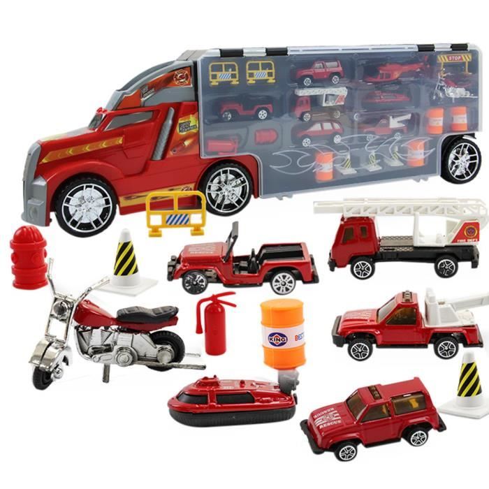 Enfants Educatif Jouet Camion Jouet Voiture Modele Scenes Set Boite De Rangement Portable Yhm80507555 Console