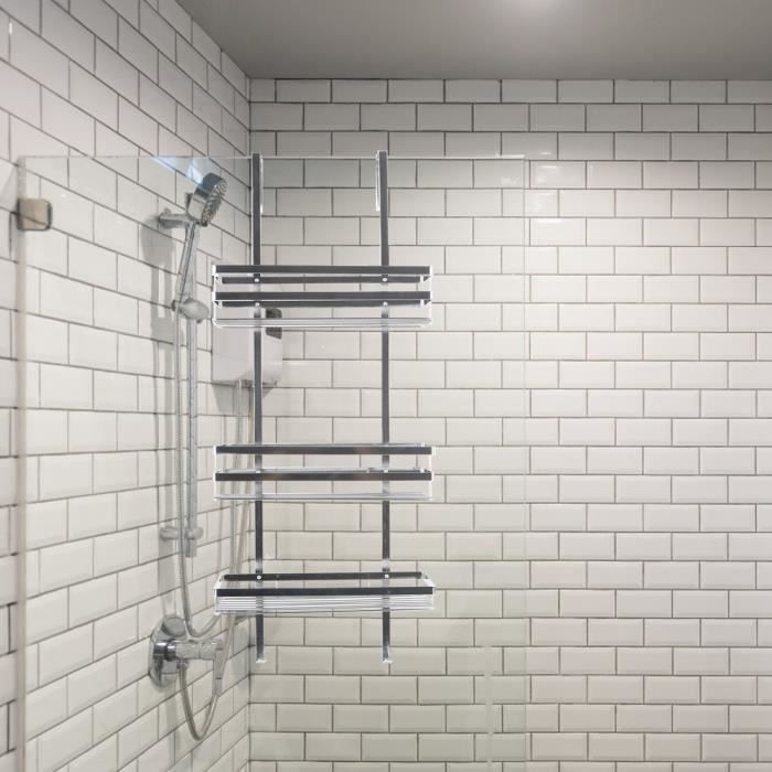 Etagere De Douche A Suspendre Avec Panier De 3 Couches Pour Shampooing Serviette Savon Salle De Bains Accessoires De Bains Achat Vente Porte Accessoire Etagere De Douche A Suspend Cdiscount