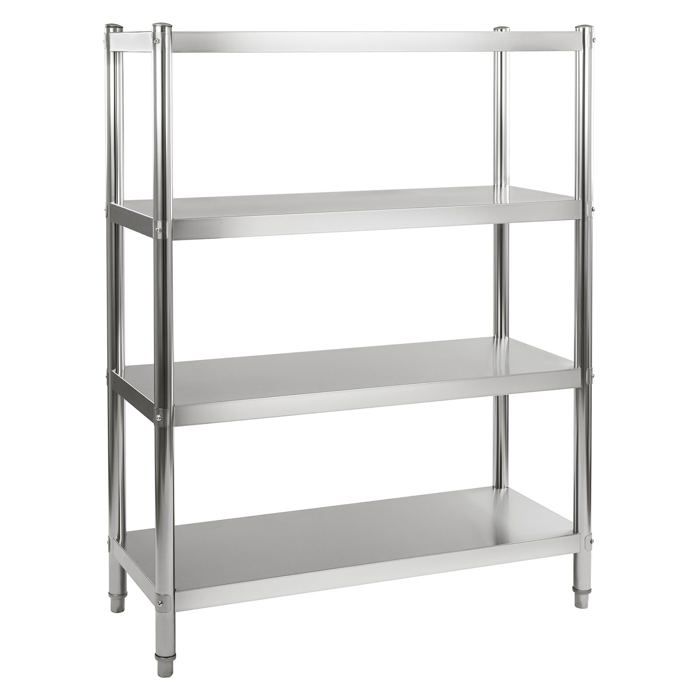 Etagere Cuisine Professionnelle Inox 4 Etages 120 X 48 Cm Max 600