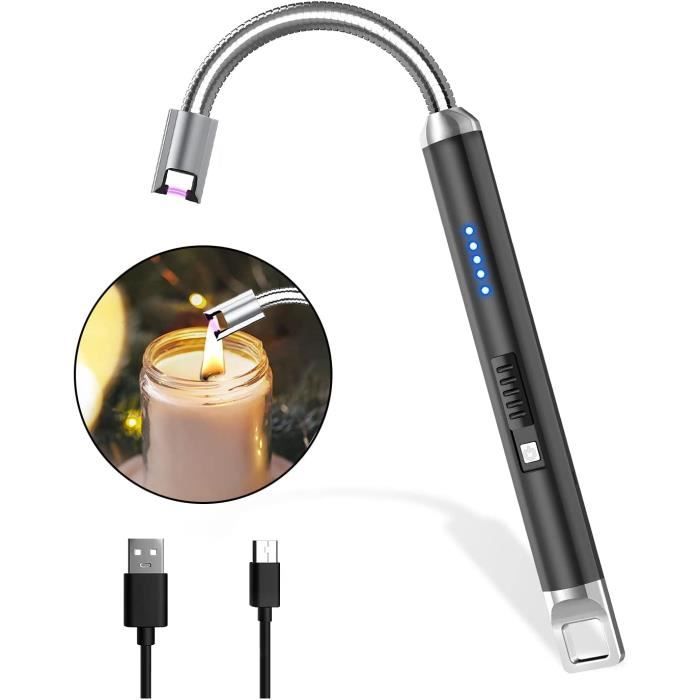AUNEK Briquet électrique, Allume Bougie USB Rechargeable avec 360o