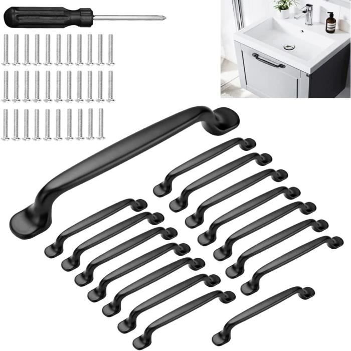 Poignées De Meubles Cachées, Poignées De Tiroir Modernes Noires