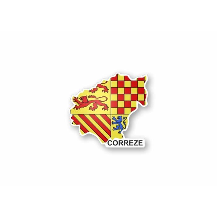 Akachafactory Pin's Drapeau Corrèze – 2,2 X 1,6 Cm, Résine époxy, Fermoir Papillon