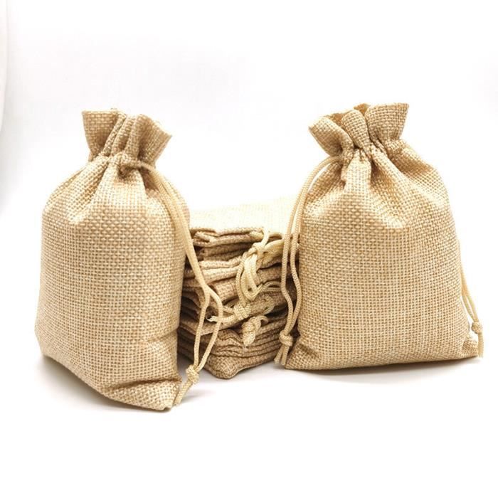 Sac pochon à cordon personnalisé en coton naturel - 130g - 3 formats - AGRA