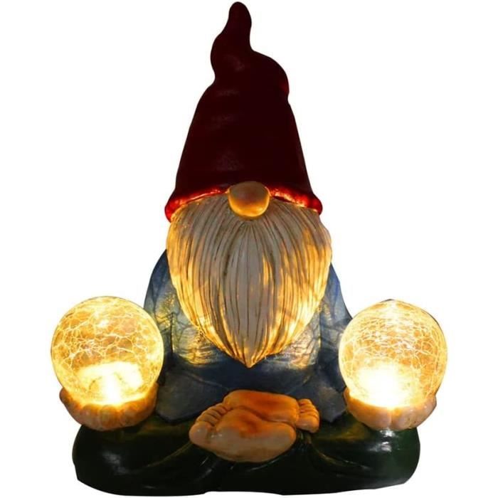 Nain De Jardin Décoratif Avec Du Miel Et Un Tournesol En Résine