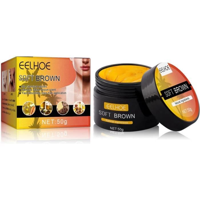 Shine Brown Tanning Cream, Eeelhoe Sun Bed Cream 50g, Fast Absorbing