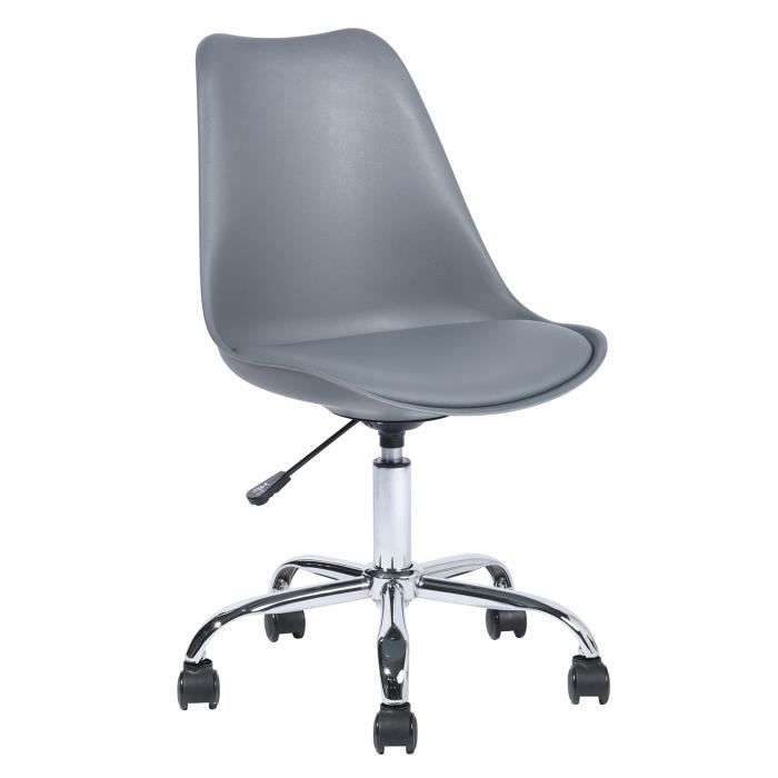 FURNISH1 Chaise de bureau hauteur reglable Chaise de bureau a roulettes