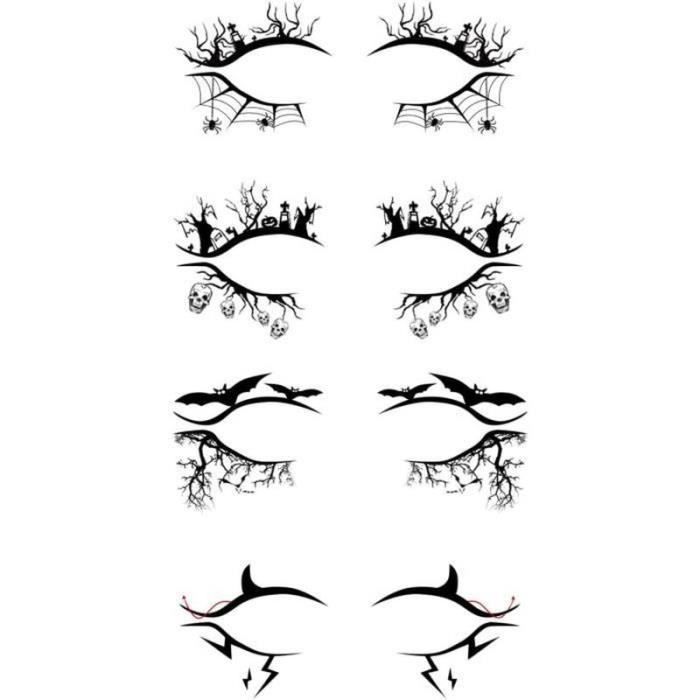 1 Feuilles à Oeil D'oxyille D'eyeliner Stickers pour La Décoration de Maquillage de La Scène de