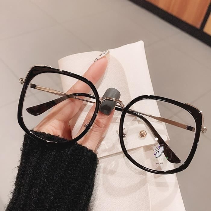 Lunettes Anti lumiere bleue Vintage Unisexe Grande carree UV400 Polycarbonate Cdiscount Bijouterie