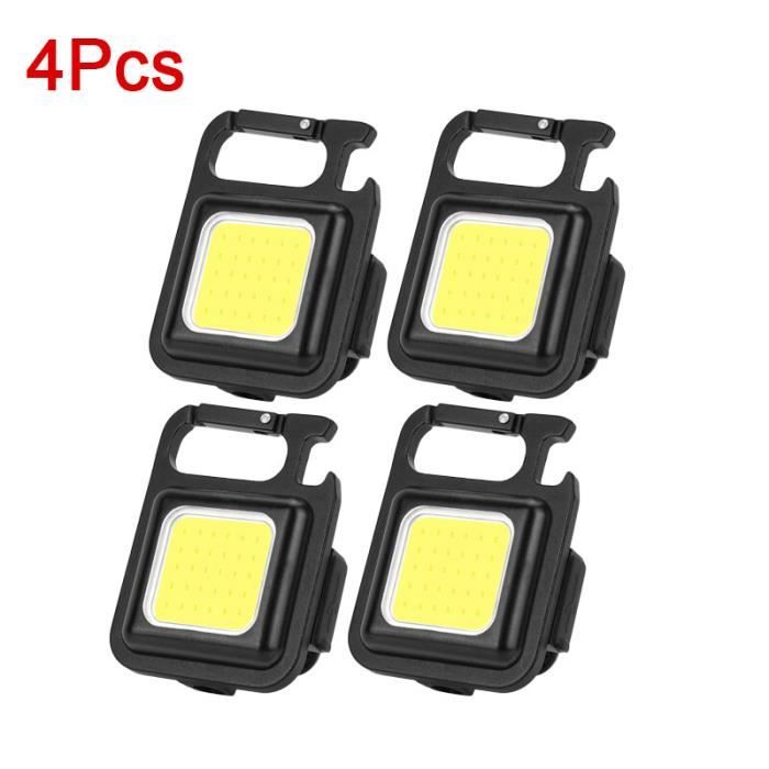 Mini Lampe Torche Rechargeable USB - LED COB Porte-clés - Modèle C9O5 (3 LEDs)