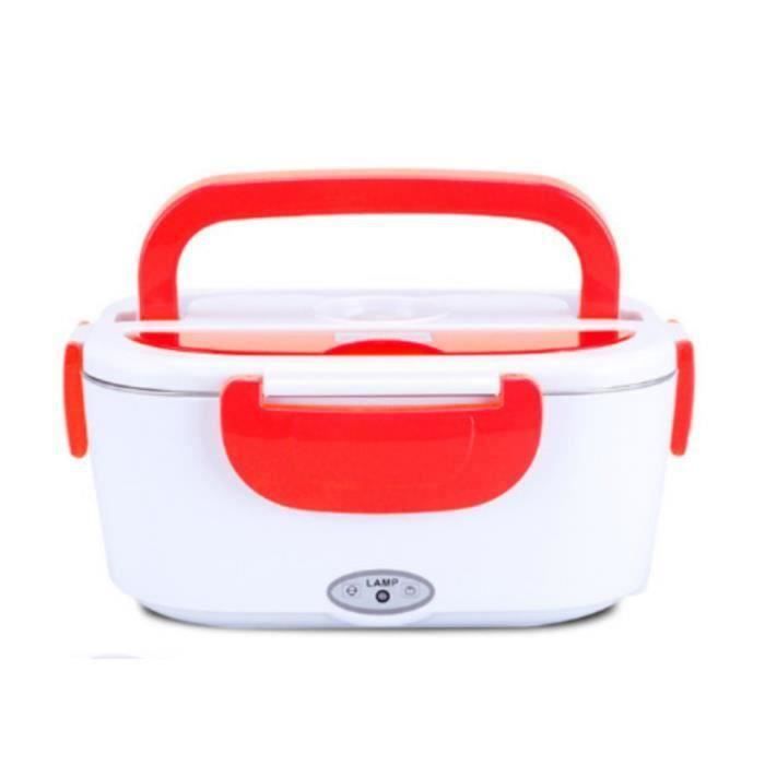 Boîte Repas Isotherme Agatige 2,3 L - 3 étages En Acier Inox 304 - Sous Vide - Sac Fourni - Idéale Travail, Pique-nique (Rouge) - 9
