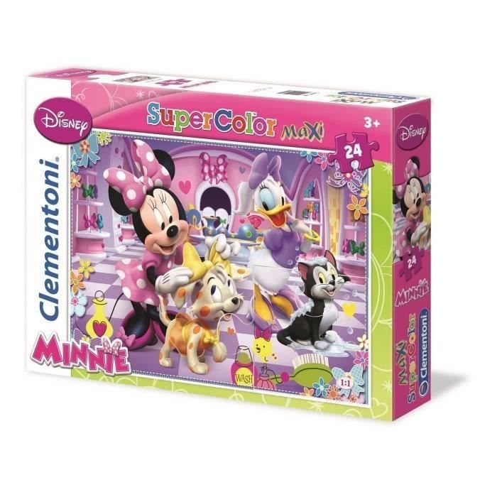 MINNIE Puzzle Super Color Maxi 24 pièces Clementoni - Cdiscount Jeux -  Jouets