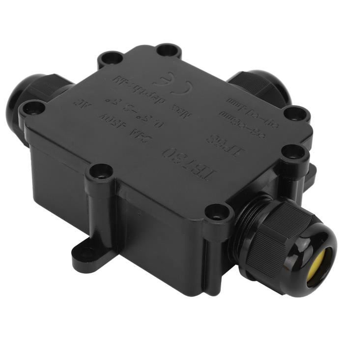 ZJRung Interrupteur Câble Étanche IP68 Avec LED Rouge - Boîte Jonction Étanche 20A 250V