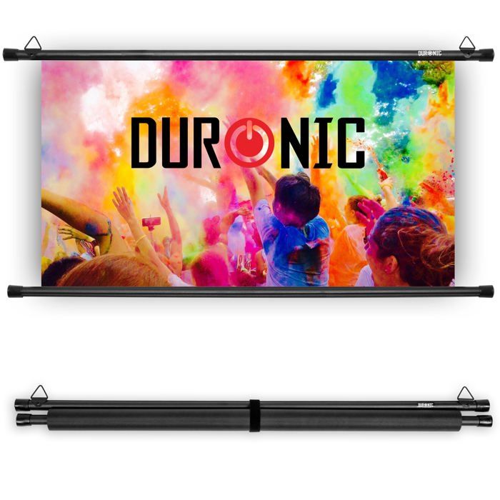 DURONIC Ecran De Projection De 90 Pouces 199 X 112cm Toile Pour Vid&eacute;oprojecteur De 229cm Home Cinema Tv  Bps90 16:9