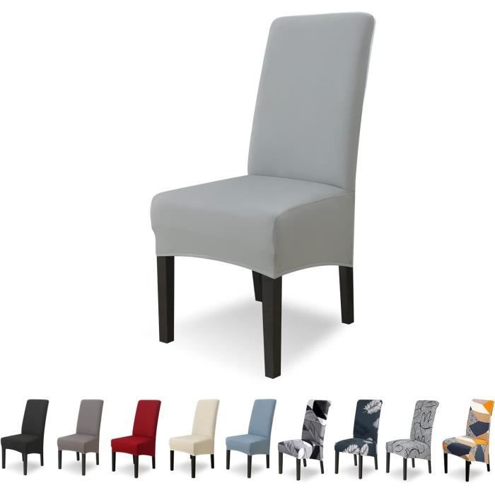 L&H-Cfcahl – Housse de chaise extensible lot de 6 – Lavable en machine – Matériau doux et extensible – Pour chaises de salle à manger et restaurants – Beige L&H-Cfcahl – Housse de chaise extensible lot de 6 – Lavable en machine – Matériau doux et extensible – Pour chaises de salle à manger et restaurants – Beige