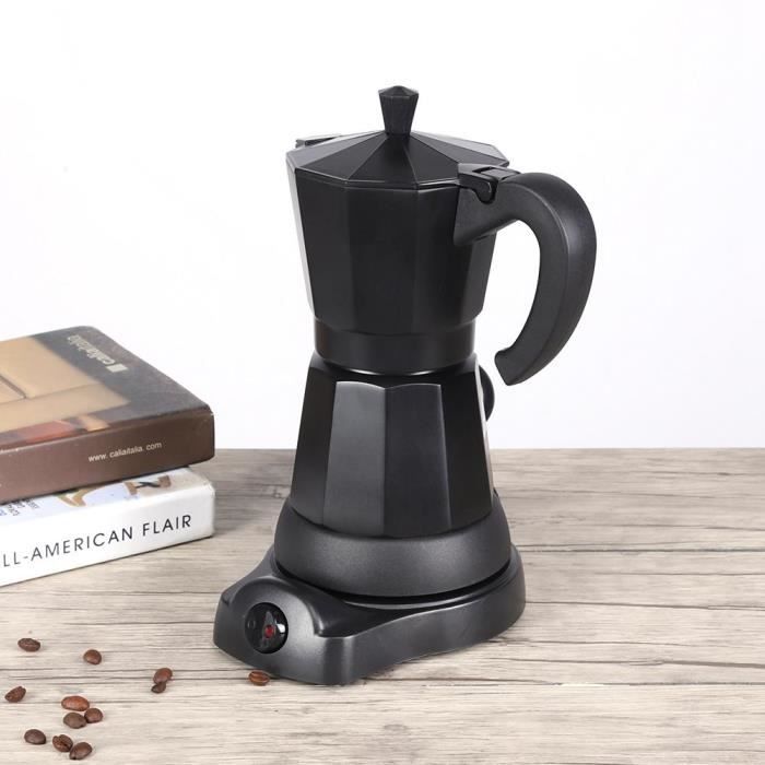 ESTINK machine à café Pot de cafetière électrique portable de 300 ml faisant la machine pour la prise européenne de bureau à