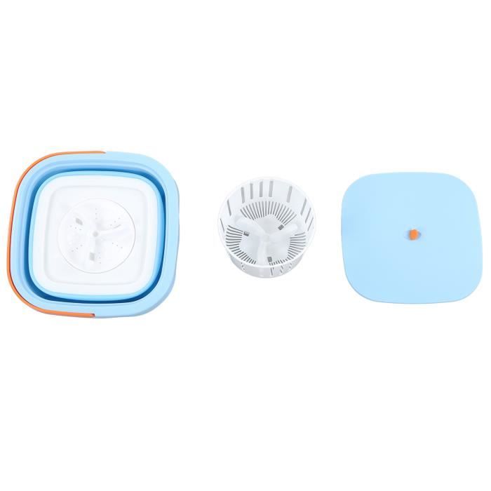 Mini Machine à Laver Pliable Portable – TPE & PP, Enfichable EU, Séchage Doux, Idéale Dortoir, Voyage, Petit Linge