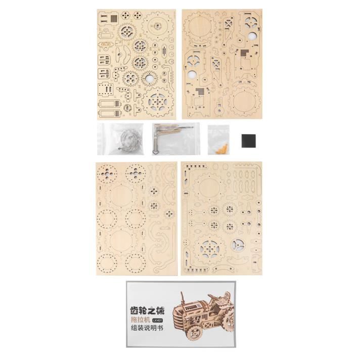 Puzzle 3D En Bois à Assembler - Modèle Taj Mahal Avec éclairage LED - Loisir Créatif Pour Adultes Et Ados