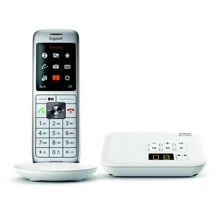 Téléphone Fixe GIGASET A 170 A Umbra - Répondeur - Écran rétroéclairé -  Répertoire 50 contacts - Cdiscount Téléphonie