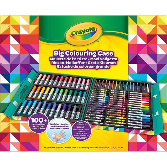 Crayola - Mallette de l'Artiste - 100 pièces de coloriage - Activités pour les enfants