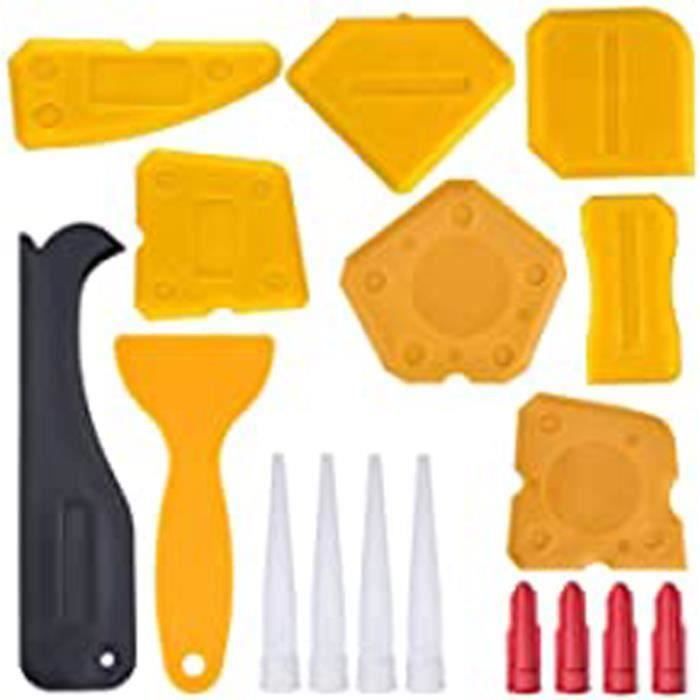 Support Mural Pour Tubes De Calfeutrage Et Silicone - 6 Emplacements Avec Fentes Pour Buses - Acier, Dimensions 40,5x8,5x9 Cm