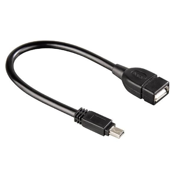 HAMA Câble adaptateur USB fiche mâle mini B - P…