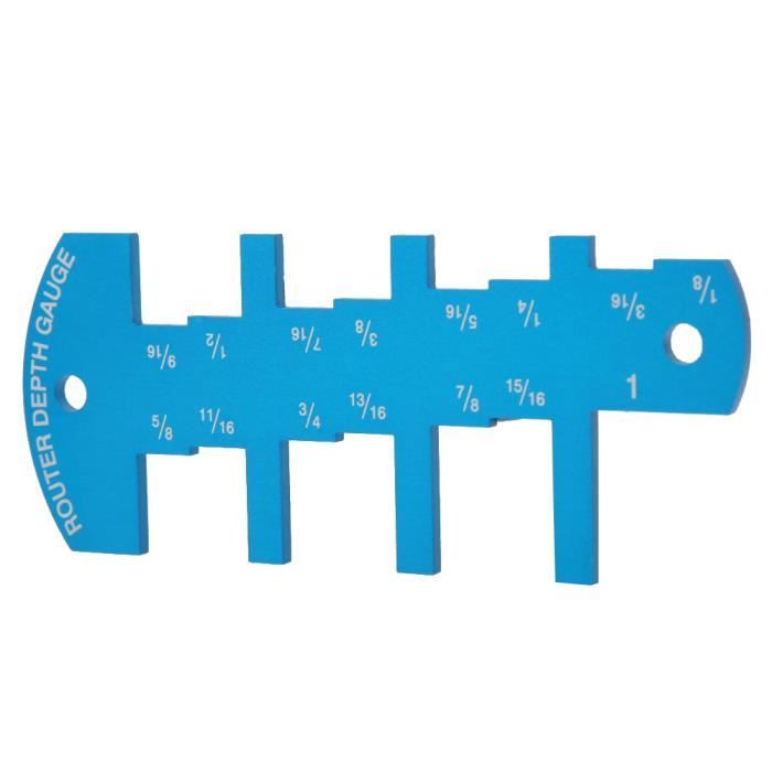 Jauge De Hauteur & Profondeur Pour Table De Scie – Règle De Réglage Précis Fraise & Lame – Outil Bois Métrique 0-55 Mm