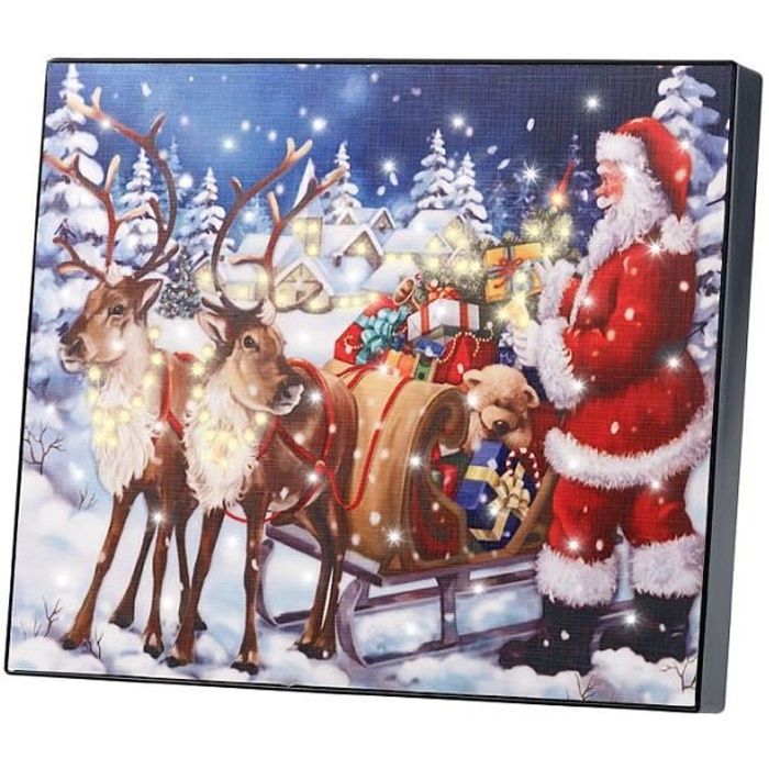 Reine et traineau lumineux de noel - Achat / Vente pas cher