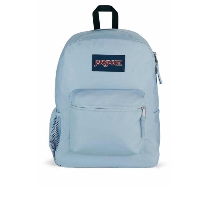 Sac à dos - JANSPORT - Patché 26L - 100% Polyester - 3 poches - Couleur bleue