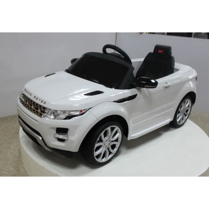 Voiture Electrique Pour Enfant Land Rover Evoque 2x 25w 12v Blanc Achat Vente Voiture Electrique Enfant Cdiscount