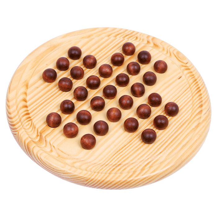 Solitaire en bois - LEGLER - Solitaire «Bille de bois» - Jeu de réflexion et stratégie - Mixte - 4 ans et plus