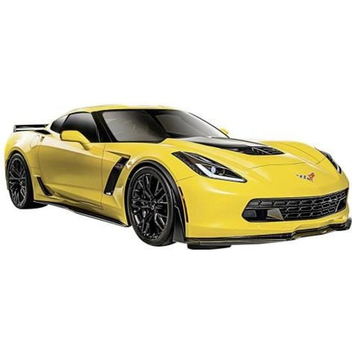 Modele reduit de voiture de collection MAISTO Chevrolet Corvette Z06 Jaune Echelle 1 24