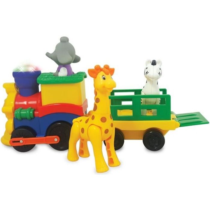 Petit Train Animaux Safari Jouet Interactif Sons Et Lumieres Bebe Enfant 12m Multicolore Cdiscount Jeux Jouets