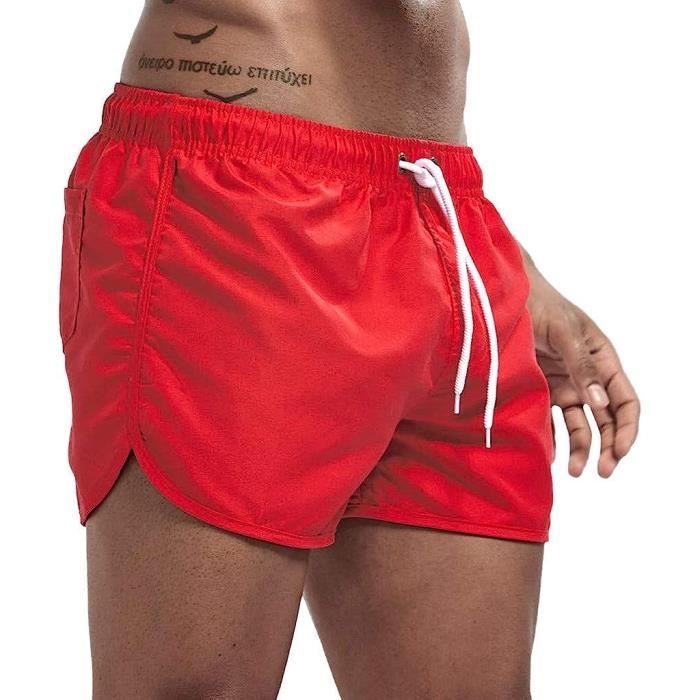 Short De Sport Pour Homme - Séchage Rapide - Léger - Avec Poche Zippée - Taille élastique - Short D'entraînement 2025 - Coupe Régulière, Bleu Foncé, S