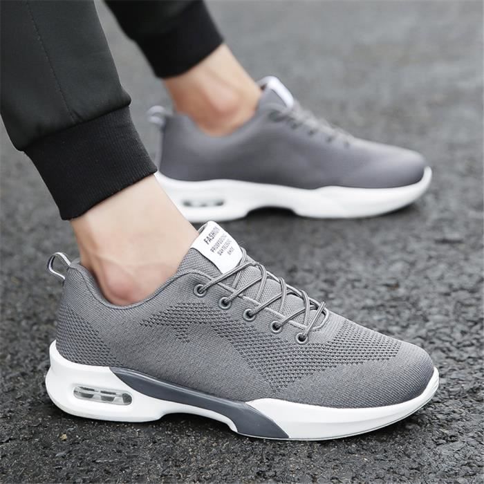 Baskets Chaussures 2018 De Marque De Luxe Durable Respirant Léger Sneakers tendance Gris - Cdiscount Chaussures