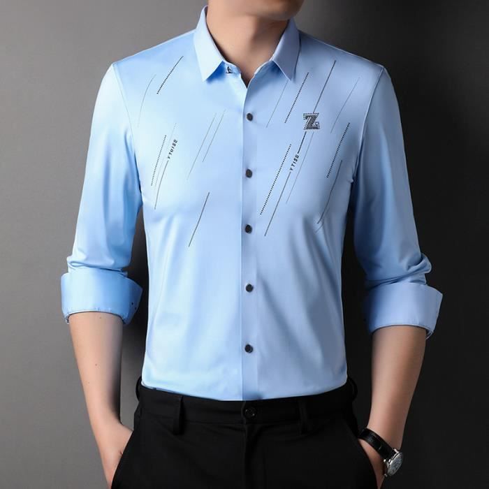 Chemise à Manches Longues Pour Homme - Style Business