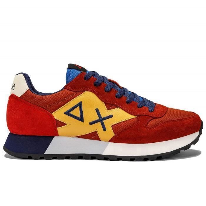 SUN68 Chaussures - SUN68 - Jaki Basic - Rouge - Lacets - Plat
