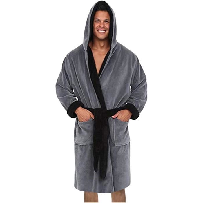 Peignoir de bain homme coton on sale