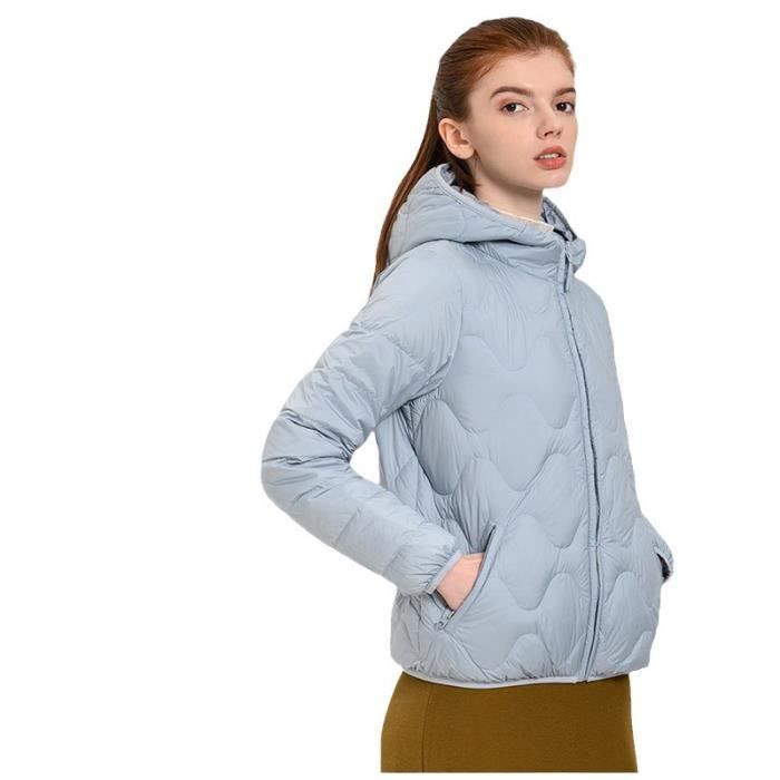 Doudoune D'hiver Légère Pour Femme - Matelassée Et Chaude - Taille XL Violet