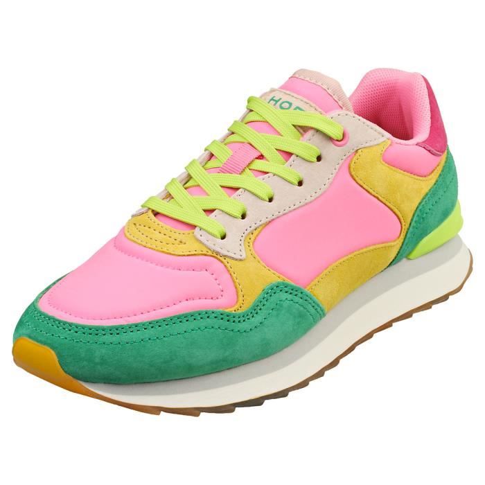 Hoff Baskets - HOFF - SANTA MARTA - Femme - Rose Multicolour - Daim et Textile - Lacets