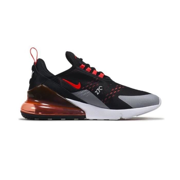 Nike Air Max 270 Chaussure pour Homme Femme NOIR ROUGE Cdiscount