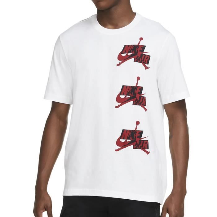 T shirt nike air col blanc store