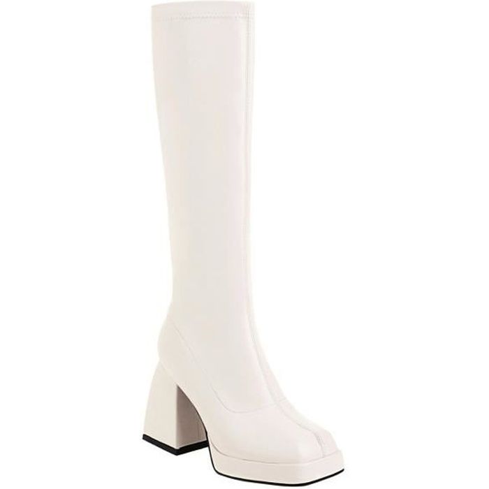 Bottes blanches plates online