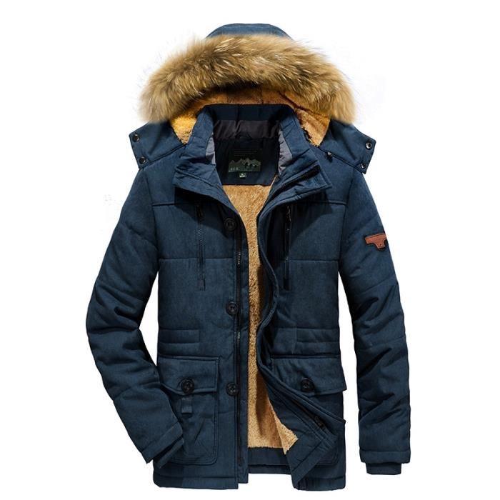 Doudoune Homme Blouson Hiver Chaud Manteau épais Veste Moto