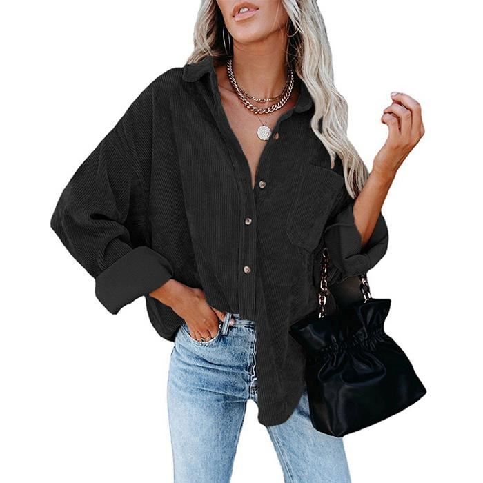 Surchemise velours hotsell cotelé femme